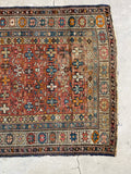 4x5 Antique Kuba Rug #3203
