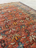 4x5 Antique Kuba Rug #3203
