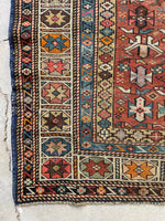4x5 Antique Kuba Rug #3203