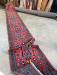 20 Foot Skinny Vintage Runner / 2'7 x 20'2 Antique Persian Runner #3206