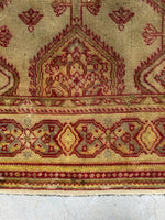 10x12 Vintage Rug / Antique Donegal Oushak Rug #2512