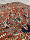6x9 vintage heriz rug