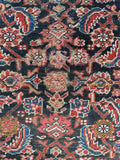Antique Persian Navy Rust Mahal Rug / 10'1 x 16'5 Rug #4285 / 10x16 Vintage Persian Rug / 10x17 Vintage Rug
