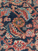 Antique Persian Navy Rust Mahal Rug / 10'1 x 16'5 Rug #4285 / 10x16 Vintage Persian Rug / 10x17 Vintage Rug