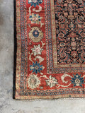 Antique Persian Navy Rust Mahal Rug / 10'1 x 16'5 Rug #4285 / 10x16 Vintage Persian Rug / 10x17 Vintage Rug