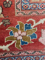 Antique Persian Navy Rust Mahal Rug / 10'1 x 16'5 Rug #4285 / 10x16 Vintage Persian Rug / 10x17 Vintage Rug