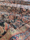 Antique Persian Navy Rust Mahal Rug / 10'1 x 16'5 Rug #4285 / 10x16 Vintage Persian Rug / 10x17 Vintage Rug