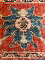Antique Persian Navy Rust Mahal Rug / 10'1 x 16'5 Rug #4285 / 10x16 Vintage Persian Rug / 10x17 Vintage Rug