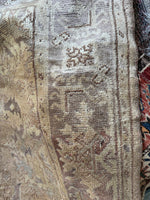 7x10 Neutral Vintage Turkish Rug  #4287