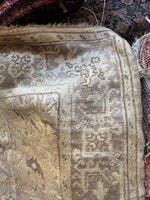 7x10 Neutral Vintage Turkish Rug  #4287