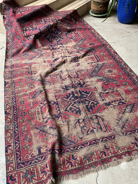 5x9 Worn Turkish Rug #3299