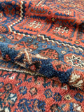 6'4 x 9'2 Antique Qashqai Rug #3060 / 6x9 Vintage Rug