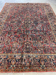 9x12 Antique Persian Sarouk Rug #3062