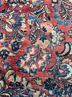 9x12 Antique Floral Persian Sarouk Rug #3062 / Full Pile Wool Rug