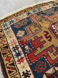 2'6 x 3'3 Antique Caucasian Rug #3066ML