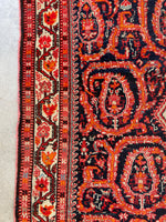 Small Vintage Rug / 3'5 x 5' Antique Persian Senneh Rug #3067ML
