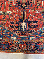 10x12 Antique Persian Heriz Rug #3069