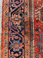 10x12 Antique Persian Heriz Rug #3069