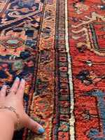 10x12 Antique Persian Heriz Rug #3069