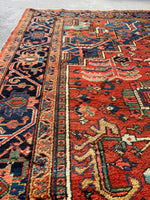 10x12 Antique Persian Heriz Rug #3069