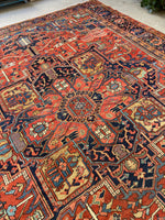 10x12 Antique Persian Heriz Rug #3069