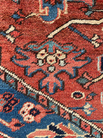 10x12 Antique Persian Heriz Rug #3069