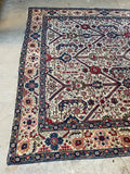 9x12 Antique Ivory Persian Rug #3209