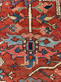 10x12 Antique Persian Heriz Rug #3069