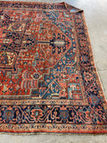 10x12 Antique Persian Heriz Rug #3069