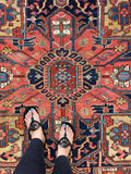 10x12 Antique Persian Heriz Rug #3069