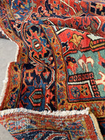 10x12 Antique Persian Heriz Rug #3069