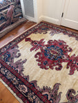 7x7 Square Vintage Persian Rug #3005