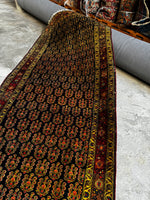 Long Vintage Persian Runner / 3'6 x 16'5 Runner #3695
