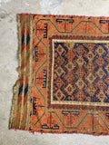 Vintage Tribal Rug / 3'4 x 5'11 Antique Persian Baluch Rug #3210