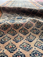 Worn Antique Persian Runner / 3'4 x 12'9 Runner #4293