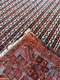 Large Persian Area Rug / Antique Persian Afshar 5'7 x 8'5 Rug #3569