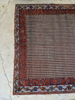 Large Persian Area Rug / Antique Persian Afshar 5'7 x 8'5 Rug #3569