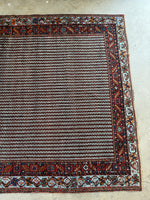 Large Persian Area Rug / Antique Persian Afshar 5'7 x 8'5 Rug #3569