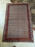 Large Persian Area Rug / Antique Persian Afshar 5'7 x 8'5 Rug #3569