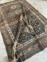 6x9 Antique Persian Rug / Tribal Persian Rug #3570