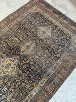 6x9 Antique Persian Rug / Tribal Persian Rug #3570