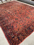 11x15 Antique Persian Wild Salmon Rug #3218