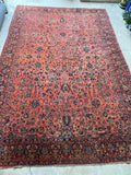 11x15 Antique Persian Wild Salmon Rug #3218