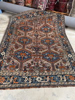 5x6 Antique Persian Rug #4296