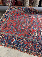 Large Vintage Persian Heriz Rug / 6'5 x 9'5 Rug #4304