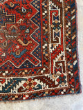 Small Vintage Persian Rug / 3'7 x 4'10 Antique Persian Shiraz Rug #3222