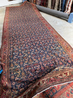 Palatial Vintage Persian Rug / 7x20 Vintage Persian Rug / 7x21 Vintage Rug #4305