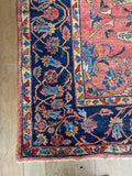 8'5 x 10'6 Antique Fiery Marbled Persian Mahal Rug #2653
