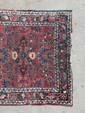 Skinny Antique Persian Runner / 2'9 x 7'2 Sarouk Runner #4419