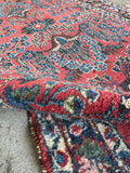 Skinny Antique Persian Runner / 2'9 x 7'2 Sarouk Runner #4419